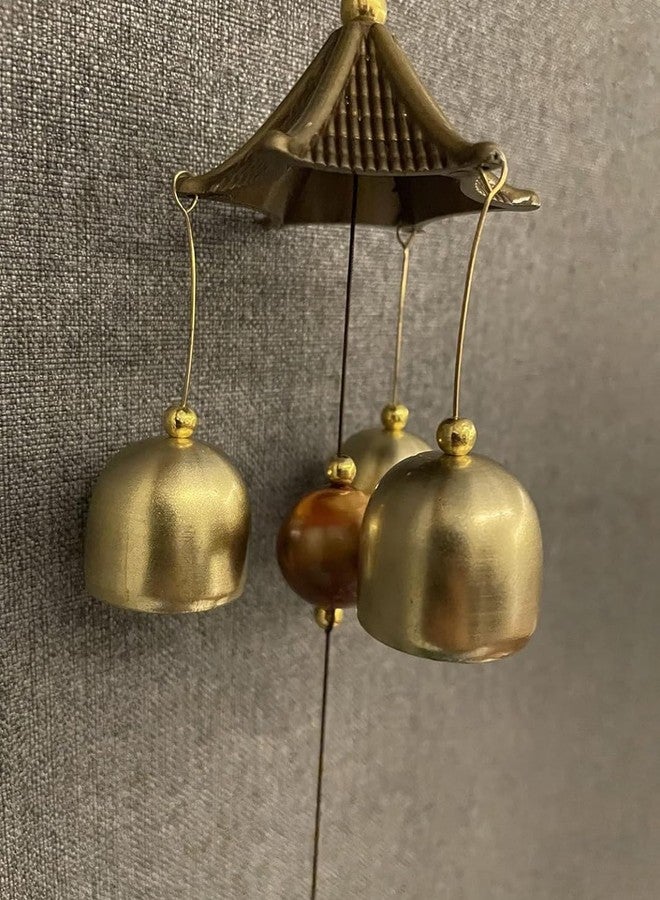 WARMINGO DE Wind Chime for Home Balcony & Garden | 3 Bells Sun Design Hanging | Good Luck Vastu Feng Shui Bell Perfect for Gifting & Decor - Image 5